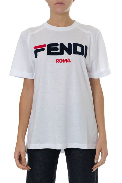 fendi roma t shirt logo|fendi roma t shirt price.